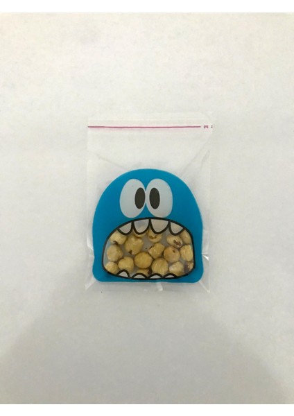 100 Adet 10X14 cm Mavi Canavar Figürlü Bantlı Şeffaf Opp Jelatin Poşet, Kurabiye Poşeti indirimleri