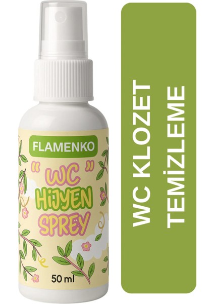 Flamenko 50 ml Klozet Kapağı Temizleyici Sprey – Okul Sezonu Için Çocuklara Özel Taşınabilir Hijyen Çözümü