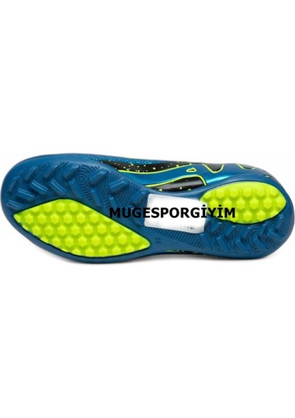 Çocuk Halı Saha Ayakkabısı Mavi Neon Sarısı fiyatları