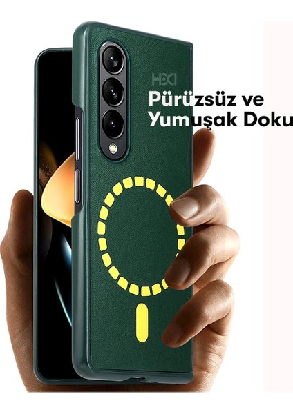 Samsung Galaxy Z Fold 4 Kılıf HBC-156 Forum Magneticsafe Kapak - Lacivert fırsatları