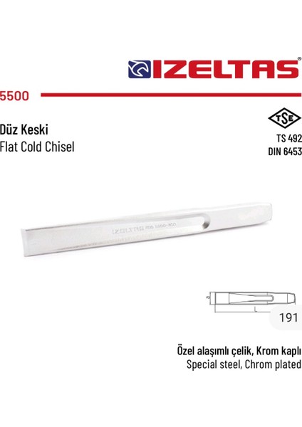 Düz Keski 200MM