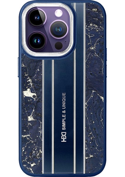 iPhone 15 Pro Kılıf HBC-188 Astra Kapak - Lacivert