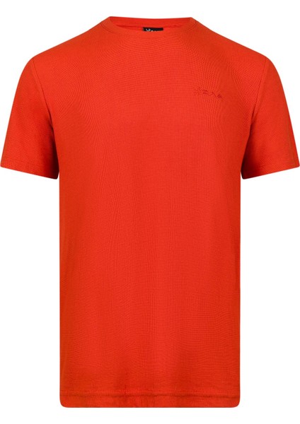 Kalei Sıfır Yaka T-Shirt Turuncu