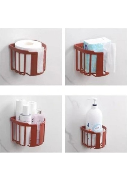 Yapışkanlı Çok Fonksiyonlu Banyo Organizeri Beyaz indirimleri