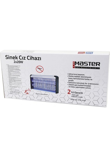 40W Lüx Kasa - Beyaz Kutu 2X20W Sinek Öldürücü Cız Makine Sd-70 (4887) fiyatları