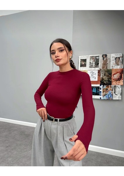 Uzun Kollu Basic Parmak Geçirmeli Body fırsatları