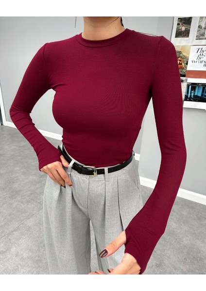 Uzun Kollu Basic Parmak Geçirmeli Body indirimleri