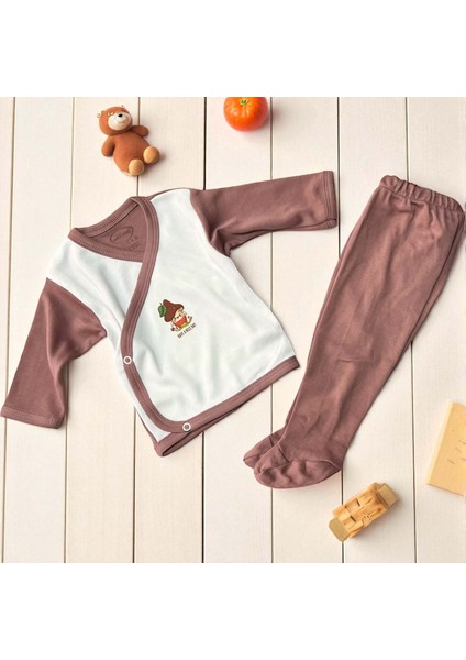 Baskılı 10LU Hastane Çıkışı - Diğer Markalar - RZ0006 - Kahverengi - 0 - 3 Ay - RZ0006-KAHVERENGI-0 - 3 Ay Kahverengi