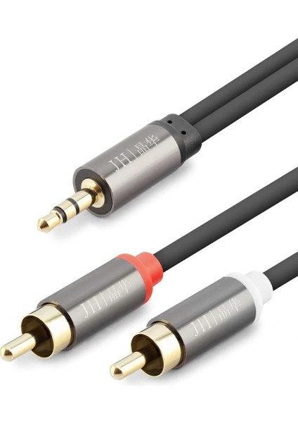 3.5 mm To 2rca Kablo 2lıne Gold 1.5m Siyah HDX1067