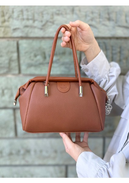 Nçs Kadın Yumuşak Deri Dokulu Şık ve Kullanışlı Kadın El &omuz Çantası (24X17CM)