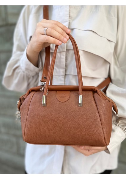 Nçs Kadın Yumuşak Deri Dokulu Şık ve Kullanışlı Kadın El &omuz Çantası (24X17CM)