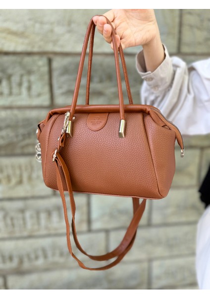 Nçs Kadın Yumuşak Deri Dokulu Şık ve Kullanışlı Kadın El &omuz Çantası (24X17CM)