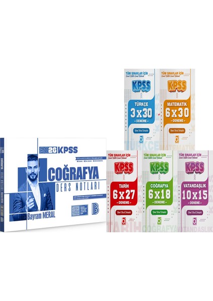 2026 Kpss Coğrafya Ders Notları + 5 Ders 31 Deneme
