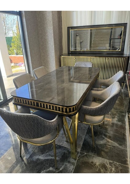 Ultra Lüx Galaxy Yemek Masası fiyatları