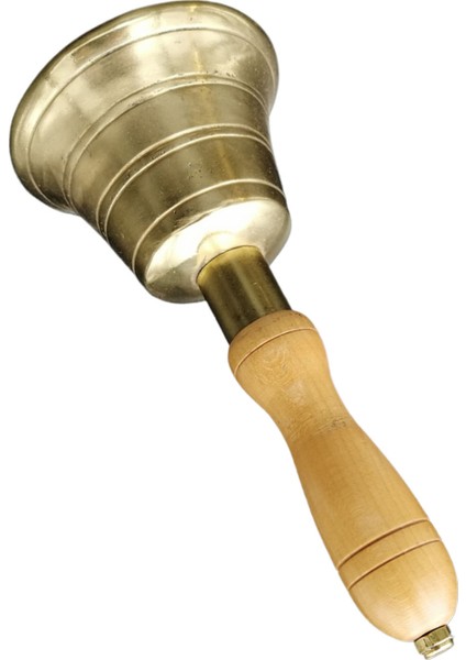 Pirinç Döküm Toplantı Büyük El Çanı 22C