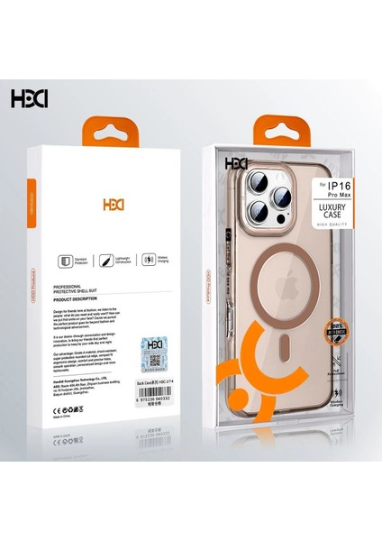 iPhone 16 HBC-274 Pc 2.0 Şeffaf Magsafe Kapak - Şeffaf fiyatları