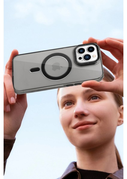 iPhone 16 HBC-274 Pc 2.0 Şeffaf Magsafe Kapak - Şeffaf indirimleri