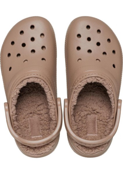 203591M Classic Lined Clog Karamel Unisex Terlik modelleri
