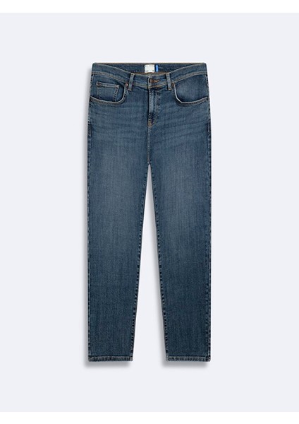Sawyer P Dar Paça Orta Bel Jean Pantolon