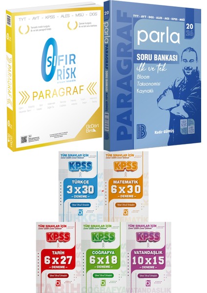 345 - Paragraf Sıfır Risk 2026 Parla Paragraf Soru Bankası - 5 Ders 31 Deneme