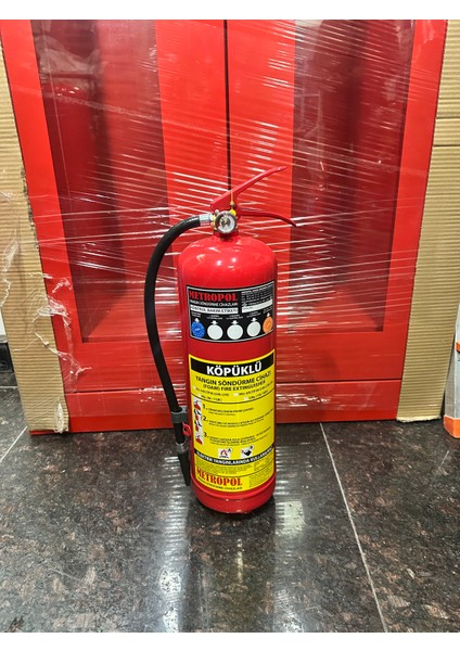 6 kg Köpüklü Yangın Söndürme Cihazı 4 Yıl Garantili