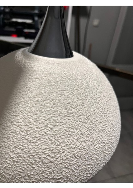 3D Iskandinav Tarz Salon Oturma Odası Beton Avize(Plastik) modelleri