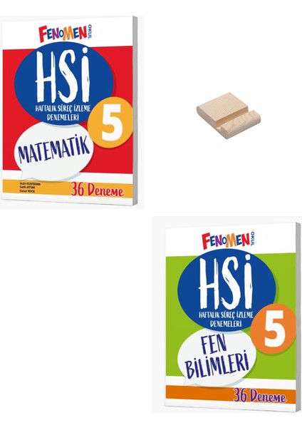 Fenomen 5. Sınıf Matematik ve Fen Bilimleri Haftalık Süreç Izleme Denemeleri + Telefon Standı