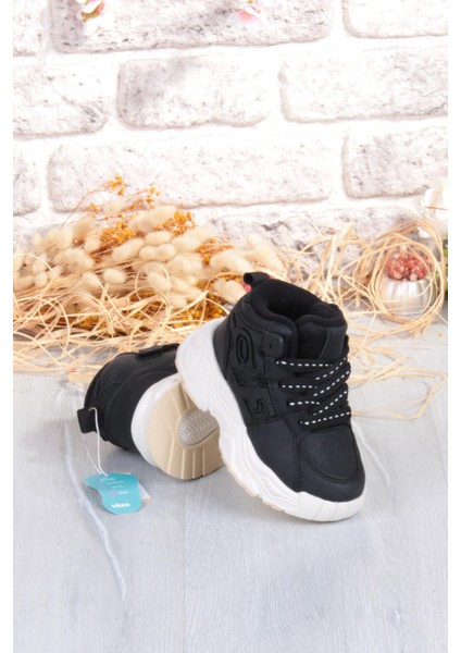 946.F25K.449 Milas Siyah Rahat Hafif Çocuk Bot indirimleri