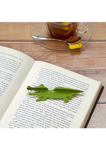 3D Timsah Kitap Ayracı - Üç Boyutlu Pla Eğlenceli Tasarım fırsatları