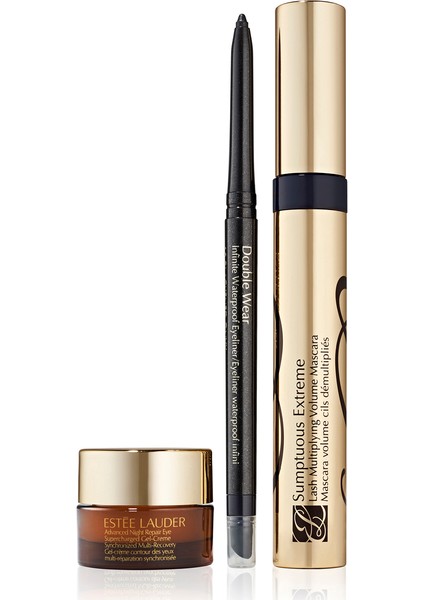 Sumptuous Extreme Maskara Işıltılı Bakışlar Seti - Maskara + Göz Kalemi + Göz Kremi 5ml