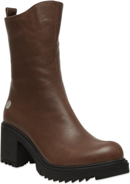 D25KB-1700 Günlük Topuklu Kahverengi Kadın Bot