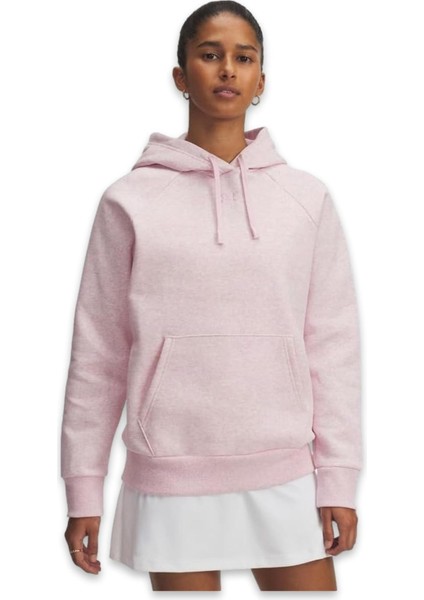 1379500 Ua Rival Fleece Hoodie Sweat Pembe Kadın Sweatshirt fırsatları