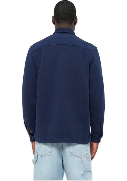 TB0A44TN Corduroy Collar Utility Over Gömlek Lacivert Erkek Gömlek fırsatları