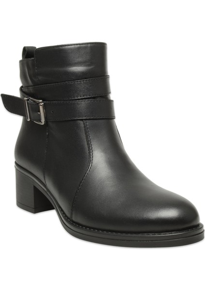 D25KB-1670 Günlük Topuklu Siyah Kadın Bot