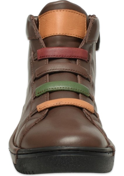 D25KB-1155 Günlük Kahverengi Kadın Bot modelleri