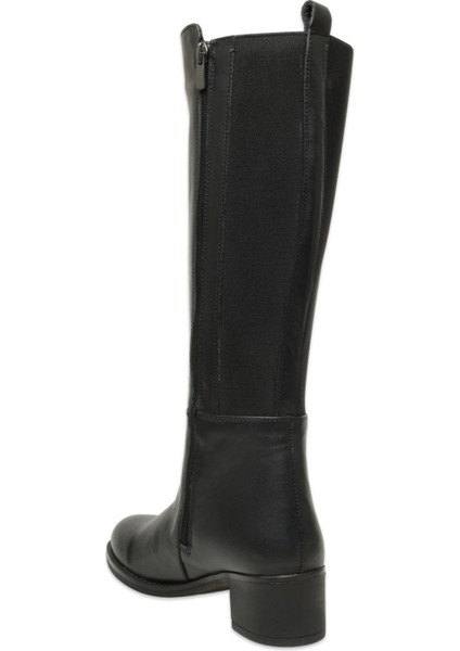 D25KC-2300 Kalin Topuklu Günlük Siyah Kadın Çizme fırsatları