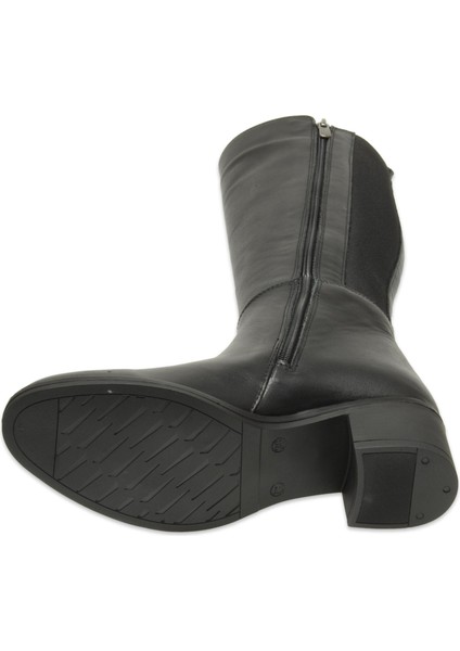 D25KC-2300 Kalin Topuklu Günlük Siyah Kadın Çizme indirimleri