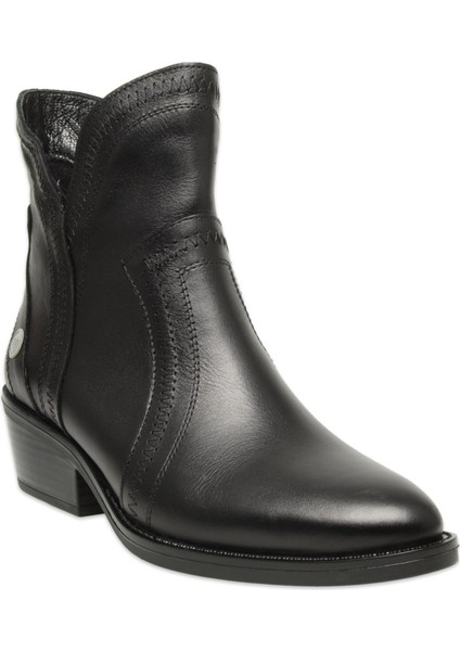 D25KB-8080 Günlük Topuklu Siyah Kadın Bot