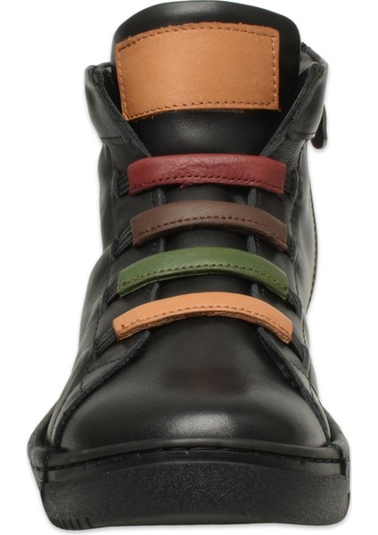 D25KB-1155 Günlük Siyah Kadın Bot modelleri