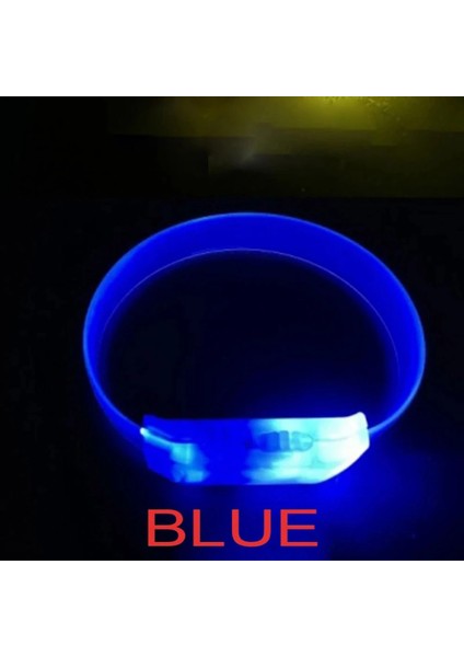 3 Modlu Pilli LED Işıklı Esnek Parti Bilekliği Mavi modelleri