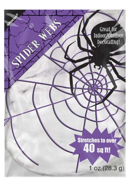 Halloween Dekor Süs Örümcek Ağı Beyaz Renk 28 gr