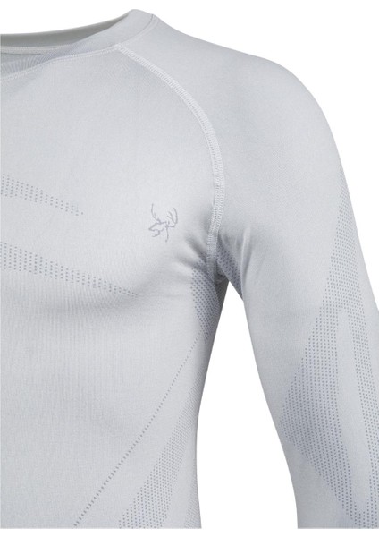 Erkek Heatwave Seamless Baselayer Üst Içlik Gri