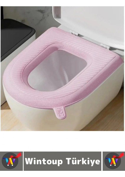 Dayanıklı Esnek Kaymaz Kolay Temizlenir Yumuşak Silikon Banyo Tuvalet Hijyenik Klozet Kapağı Kılıfı indirimleri