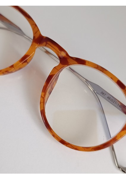 Retro Yuvarlak Şeffaf Camlı Gözlük Leopar Desenli fırsatları