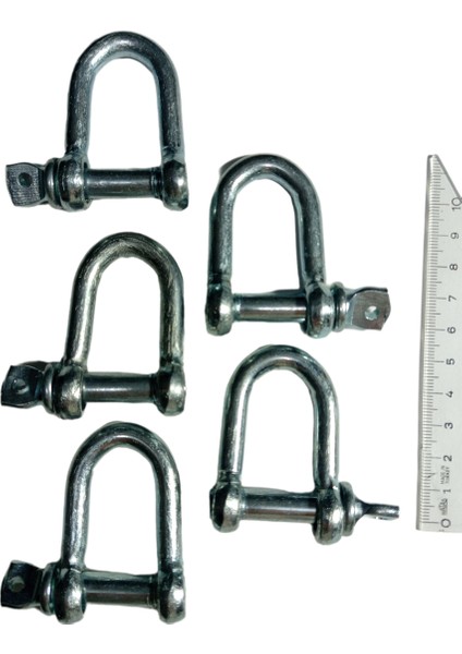 5’li 12 mm Galvanizli Vidalı Bağlantı Elemanı Zincir Kilidi D Halka Mapalar fiyatları