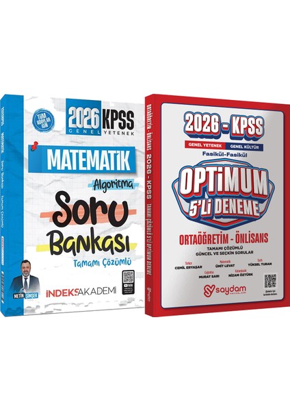 2026 Kpss Matematik Algoritma Soru Bankası - Optimum 5 Deneme