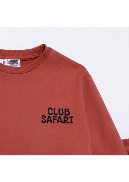 Erkek Bebek Eşofman Takımı Üç Iplik Uzun Kol Ribanalı Paça modelleri