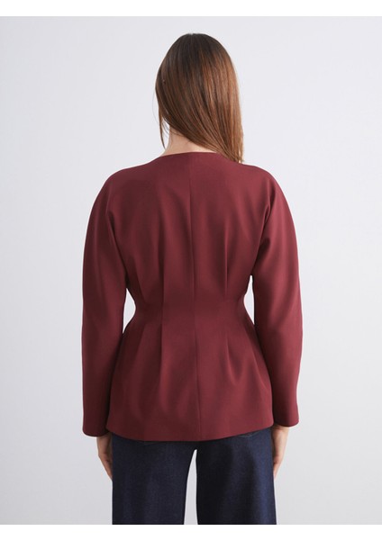 Yeni Sezon V Yaka Peplum Kadın Ceket fırsatları