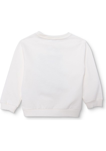 Erkek Bebek Hello Cute Bear Sweatshirt Şardonlu Üç Iplik Bisiklet Yaka Uzun Kol fiyatları