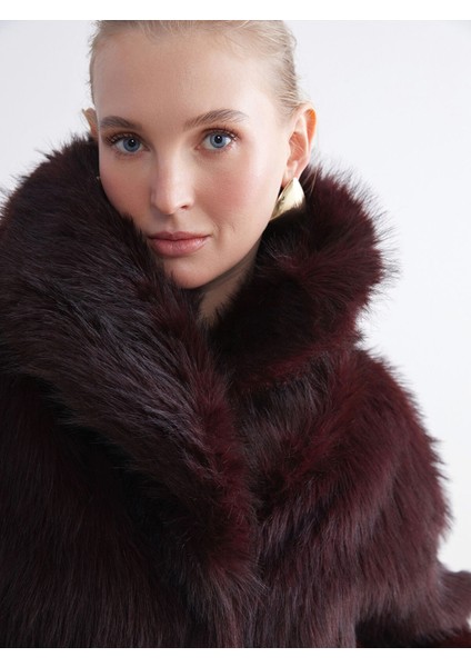 Yeni Sezon Ceket Yaka Kadın Kürk Kaban indirimleri